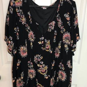 Short sleeve tassel dress